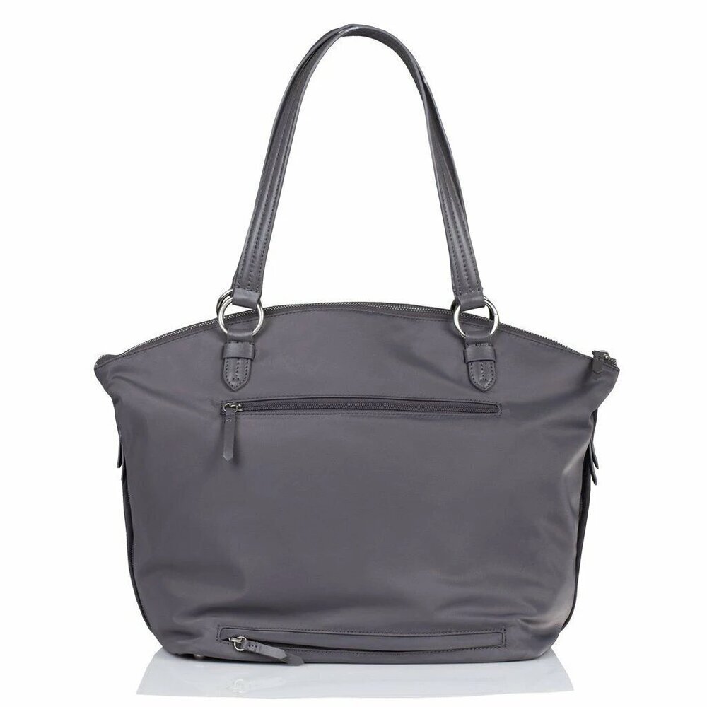 TWELVElittle Large Diaper Bag Gray Allure Nylon Tote Crossbody Baby Shoulder Bag - Picture 5 of 6